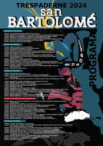 Programa de Fiestas San Bartolomé 2024 Trespaderne