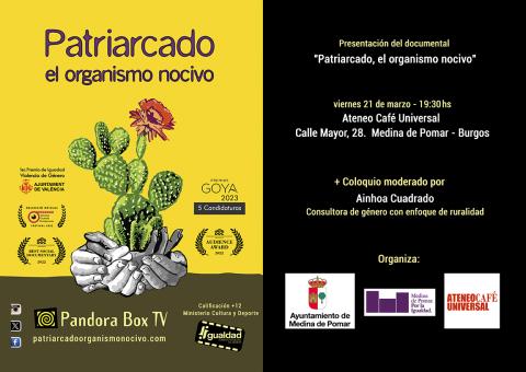 DOCUFÓRUM "PATRIARCADO, EL ORGANISMO NOCIVO"