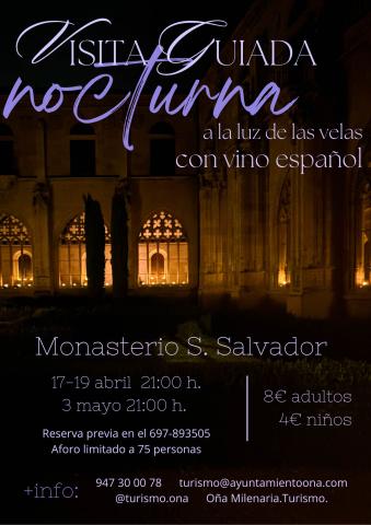 Visita guiada nocturna.
