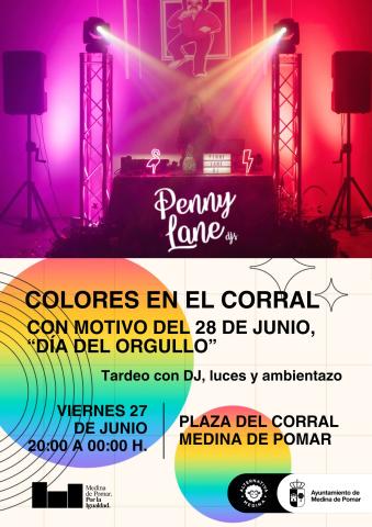 COLORES CON EL CORRAL CON MOTIVO DEL 28 DE JUNIO, "DÍA DEL ORGULLO"