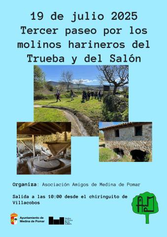 TERCER PASEO POR LOS MOLINOS HARINEROS DEL TRUEBA Y DEL SALÓN