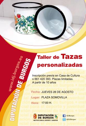 TALLER DE TAZAS PERSONALIZADAS TALLER DE TAZAS PERSONALIZADAS
