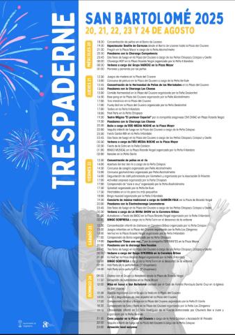 Programa de Fiestas San Bartolomé 2025 Trespaderne