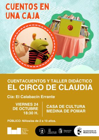 CUENTACUENTOS Y TALLER DIDÁCTICO "EL CIRCO DE CLAUDIA"