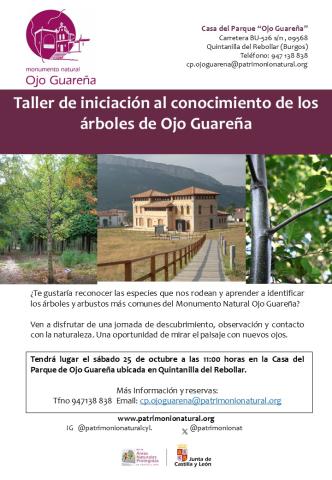 Taller de iniciación al conocimiento de los árboles y arbustos de Ojo Guareña