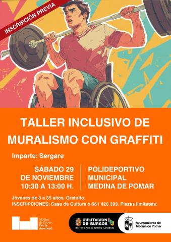 TALLER INCLUSIVO DE MURALISMO CON GRAFFITI