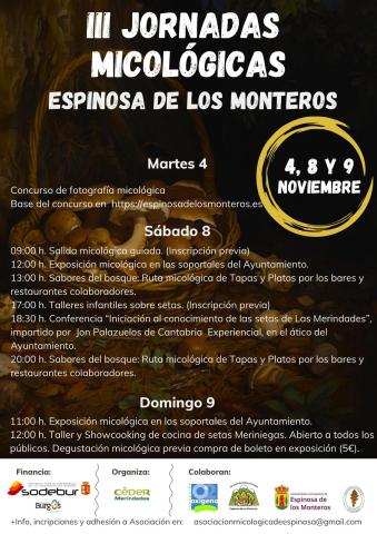 III Jornadas Micológicas Espinosa de los Monteros