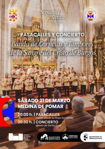 Pasacalles y Concierto Banda de Cornetas y Tambores de la Sangre del Cristo de Burgos