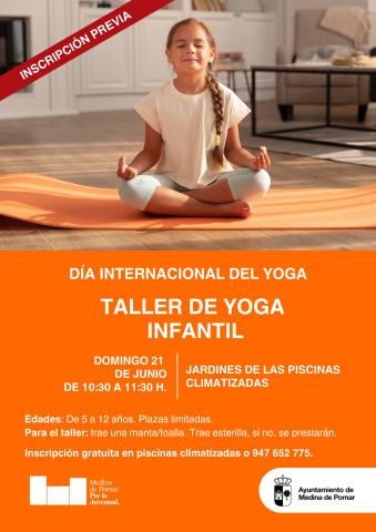 Día Internacional del Yoga. Taller de Yoga Infantil.