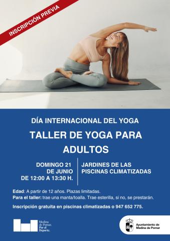 Día Internacional del Yoga. Taller de Yoga para adultos.
