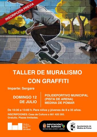 Taller de Muralismo con graffiti.