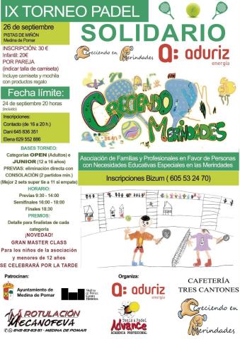 IX Torneo pádel solidario.