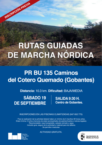 Rutas Guiadas de Marcha Nórdica.