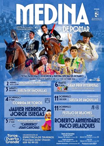 Grandes festejos taurinos del 3 al 11 de octubre de 2026.