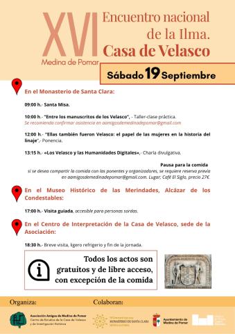XVI Encuentro nacional de la Ilma. Casa de Velasco.